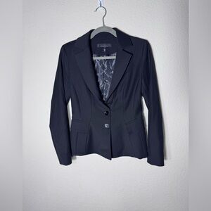 White House Black Market Classic Signature Black Blazer Comfort Stretch Size 4
